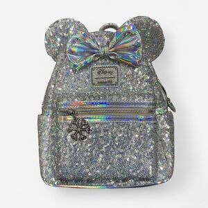 Disney Silver Glitter Backpack